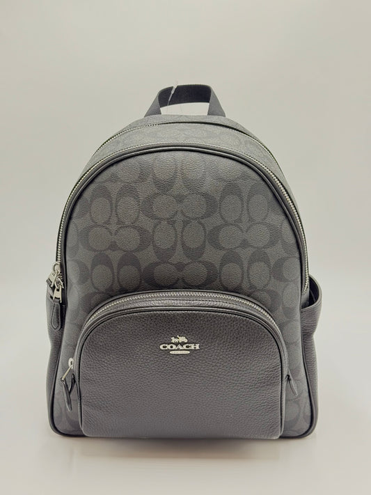 Brand New Coach Black Court Monogram Backpack