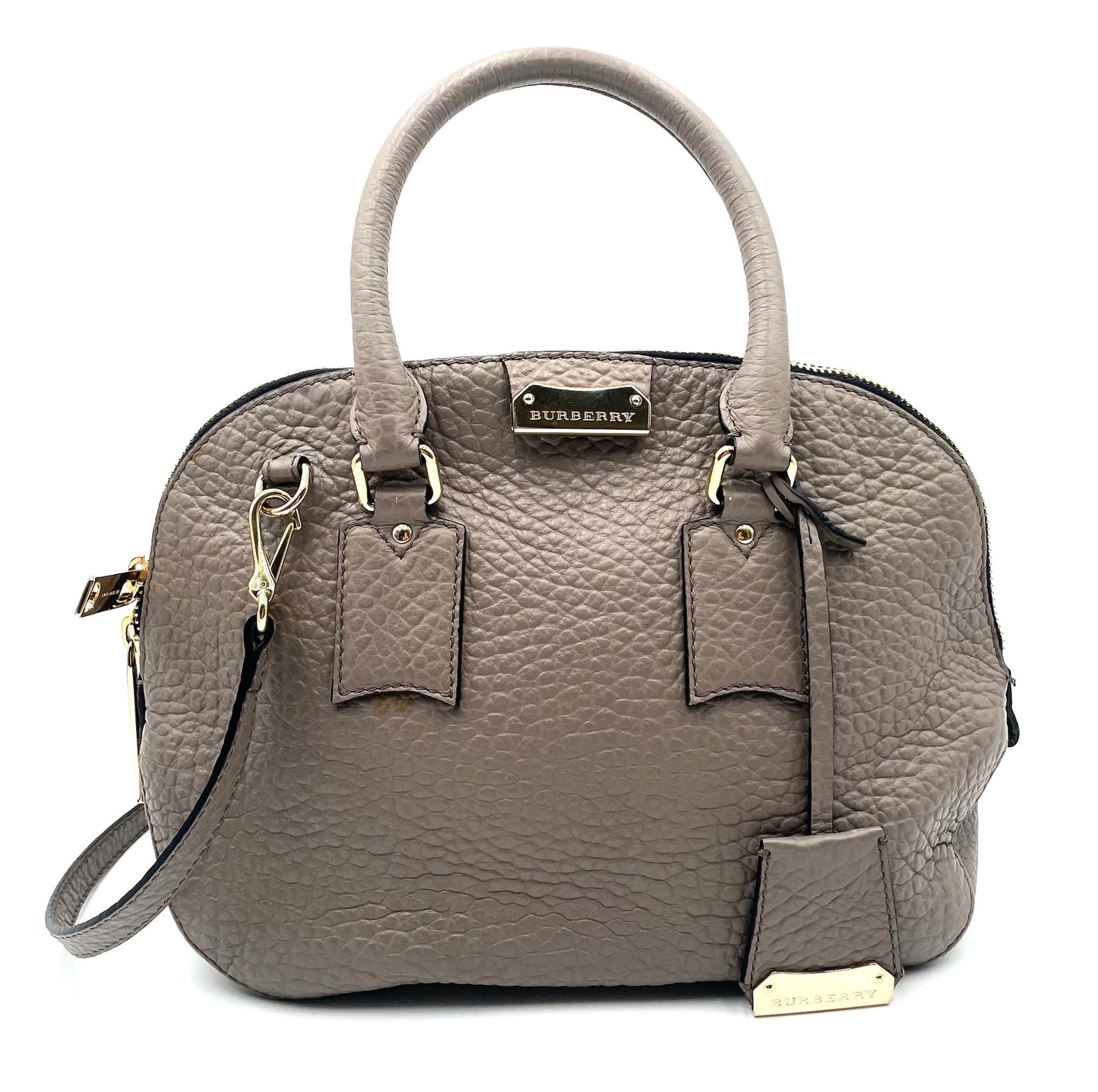 Burberry Taupe Grey Handbag