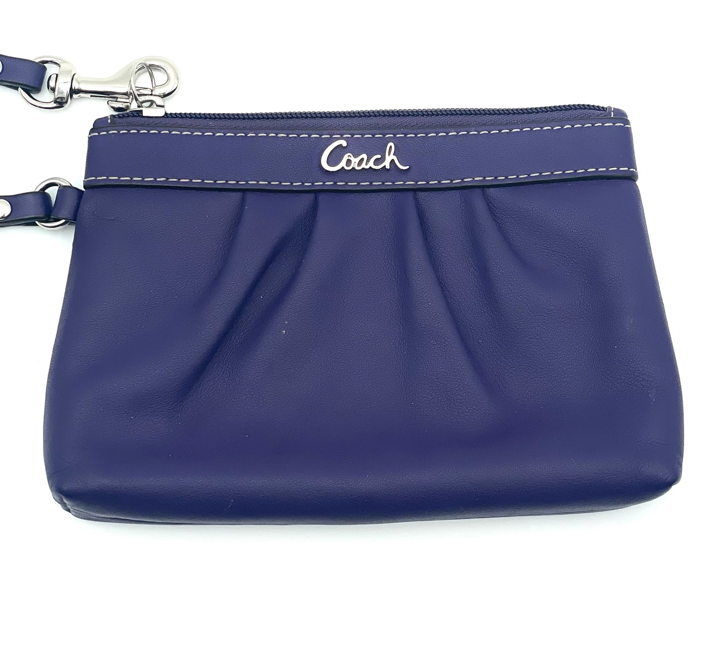 Coach Purple Leather Wristlet