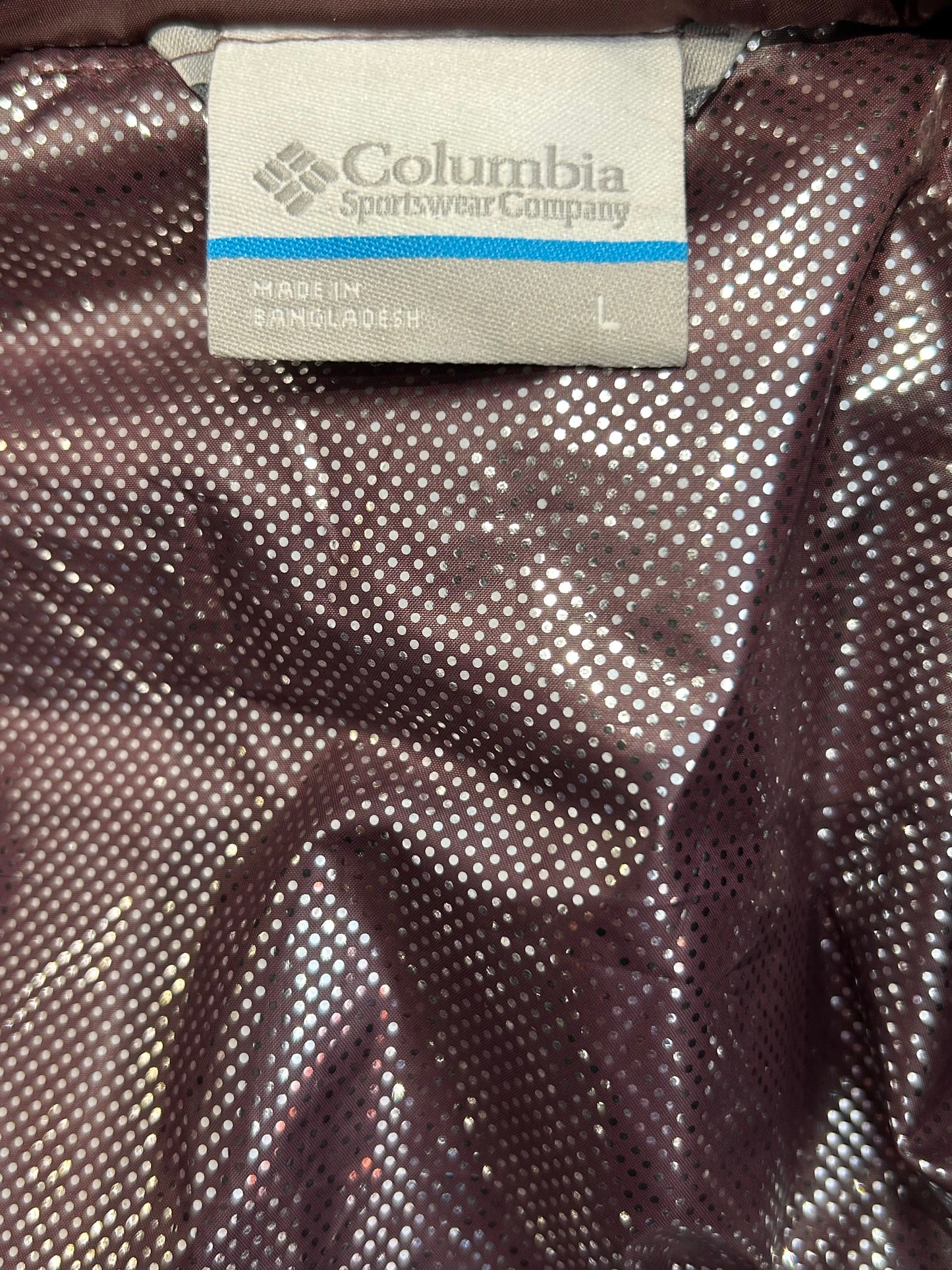 Columbia Maroon Pike Lake ll Long Jacket Size L