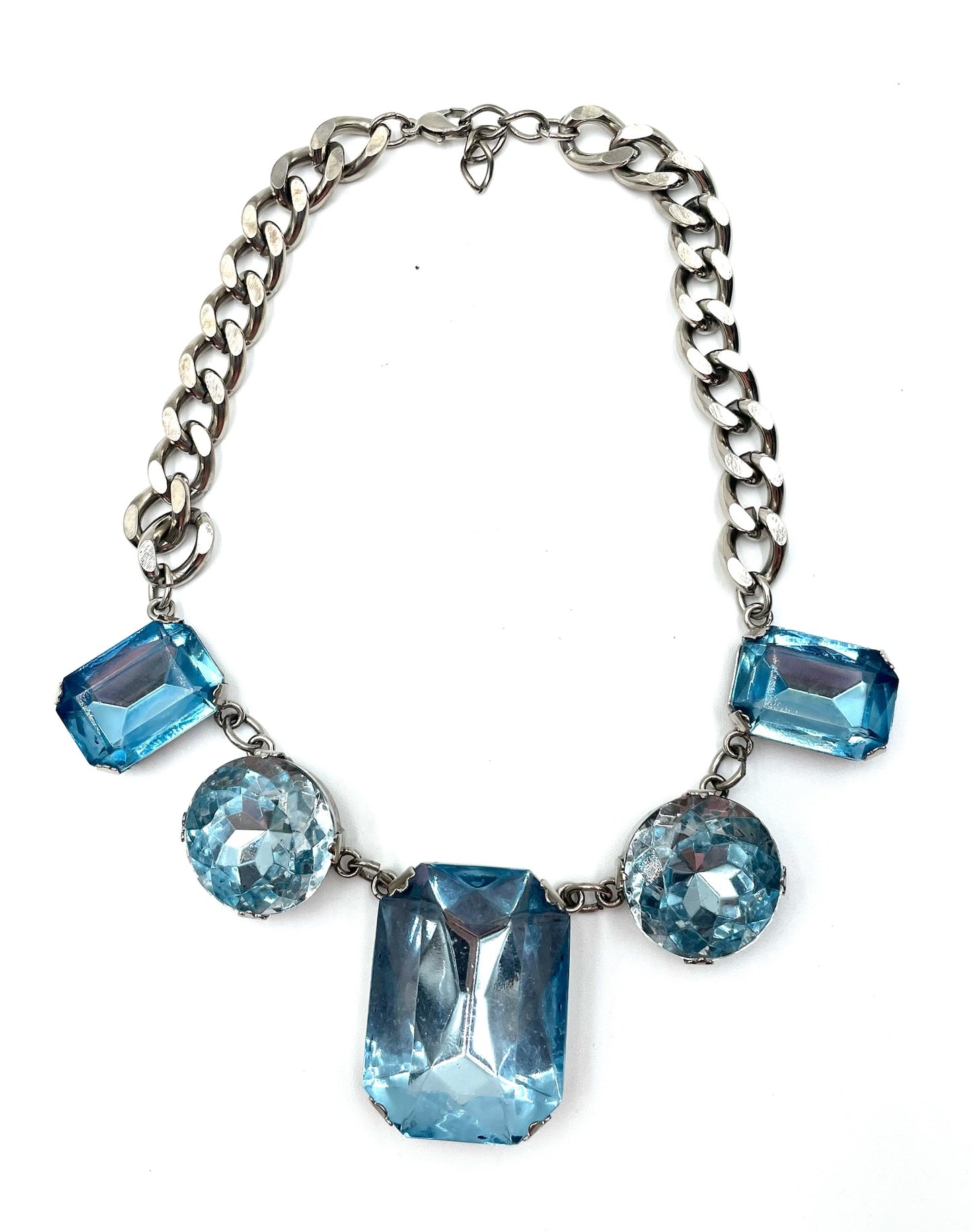 Aqua Blue Statement Necklace