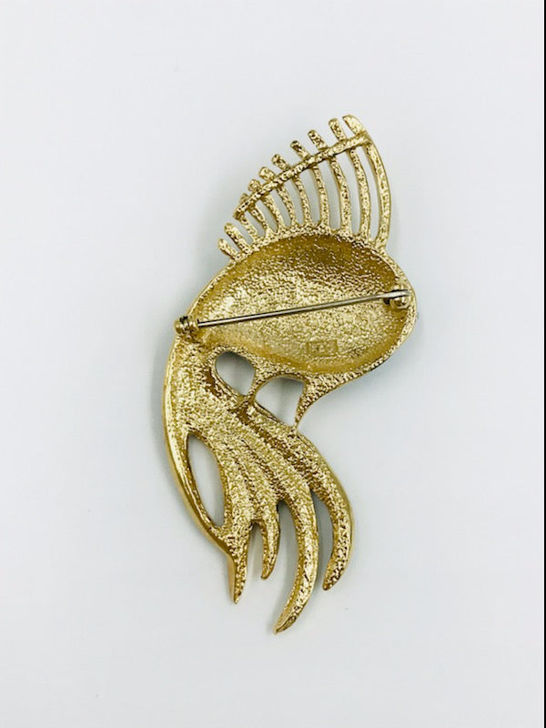 Vintage Fifth Ave Collection Blue Fish Brooch