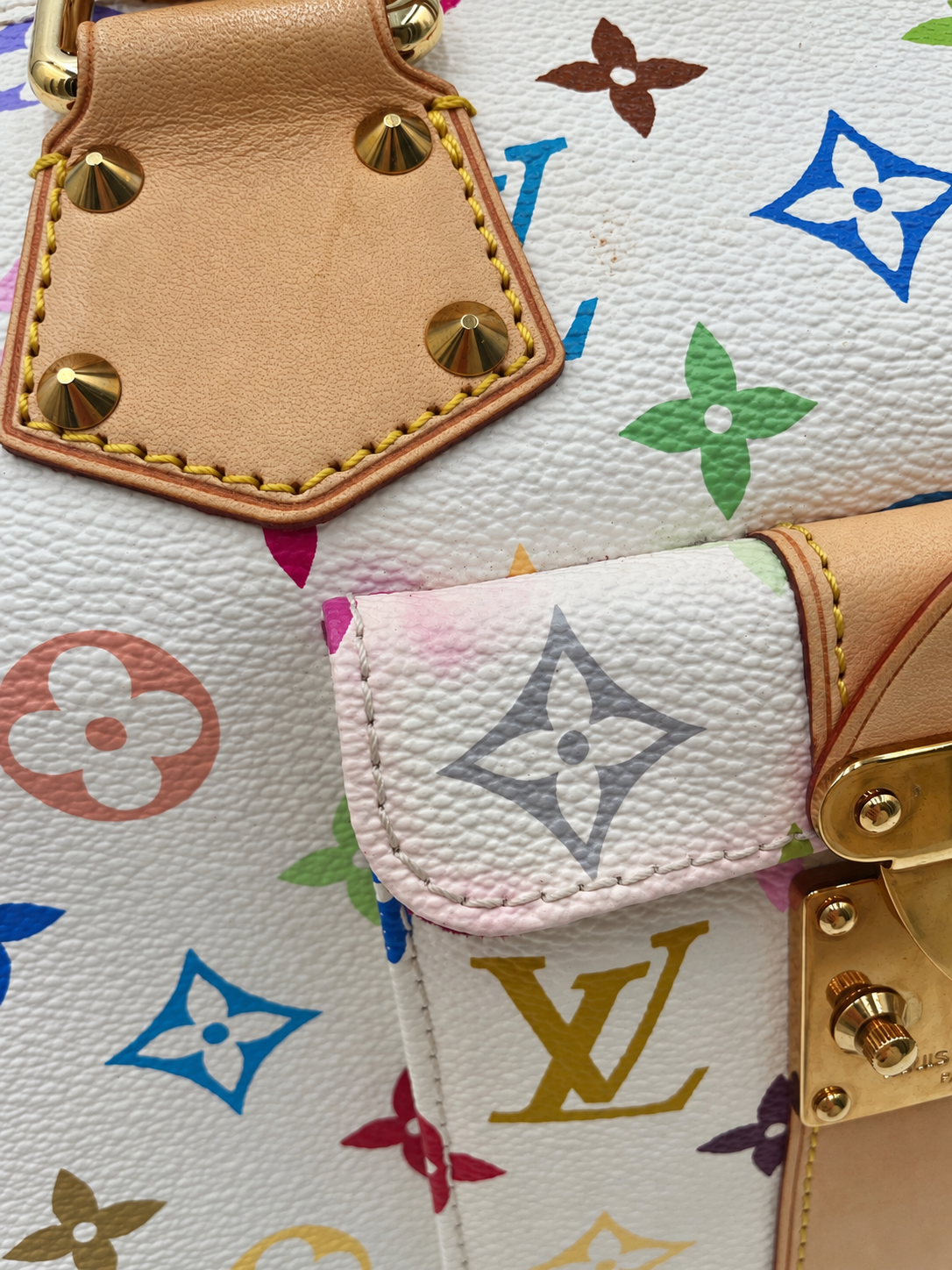 Louis Vuitton x Takashi Murakami Multicolor Speedy 30 Handbag