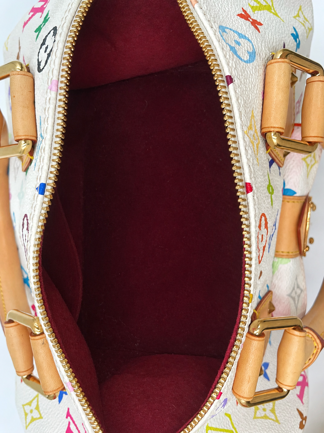 Louis Vuitton x Takashi Murakami Multicolor Speedy 30 Handbag