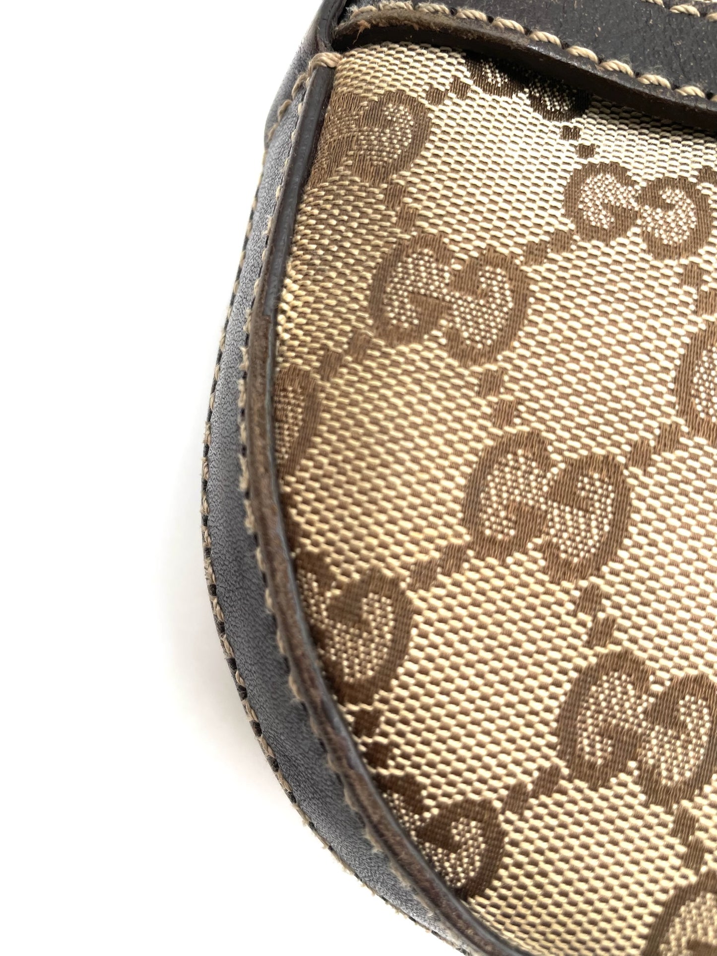 Gucci GG Canvas Biege & Brown Interlocking G Shoulder Hobo Bag