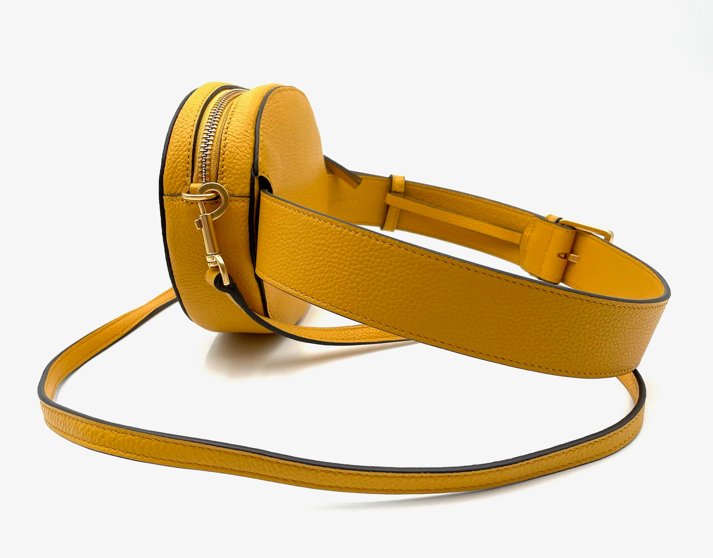 Tory Burch McGraw Mustard Yellow Covertible Belt Bag & Crossbody Bag