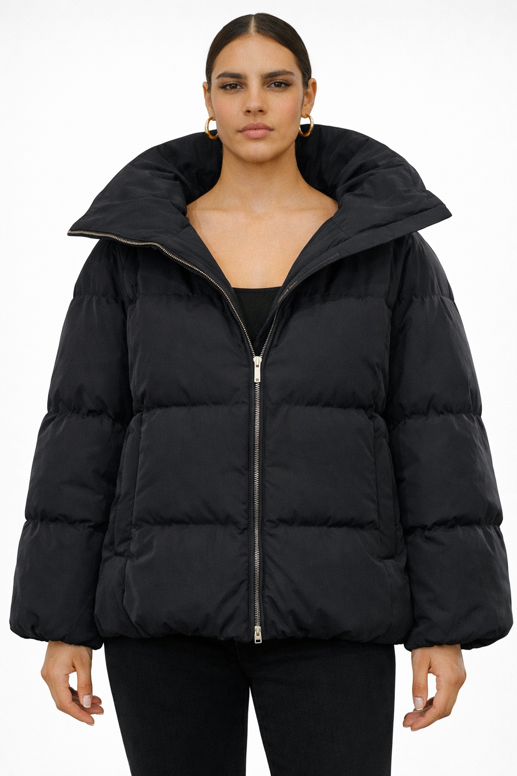 Hugo Boss Black Puffer Down Jacket Size 2