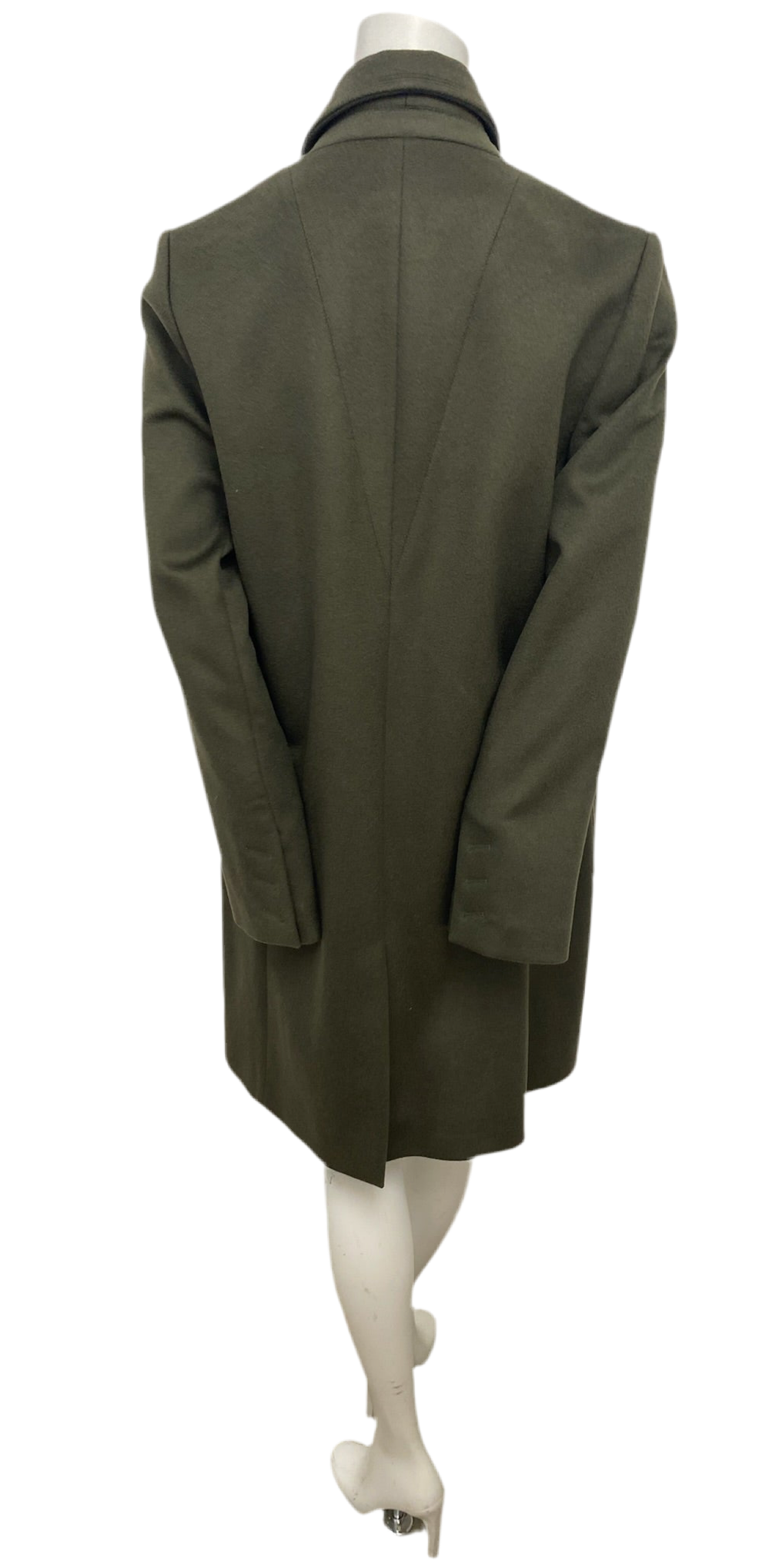 Jasmine Di Milo Green Cashmere Coat Size 10