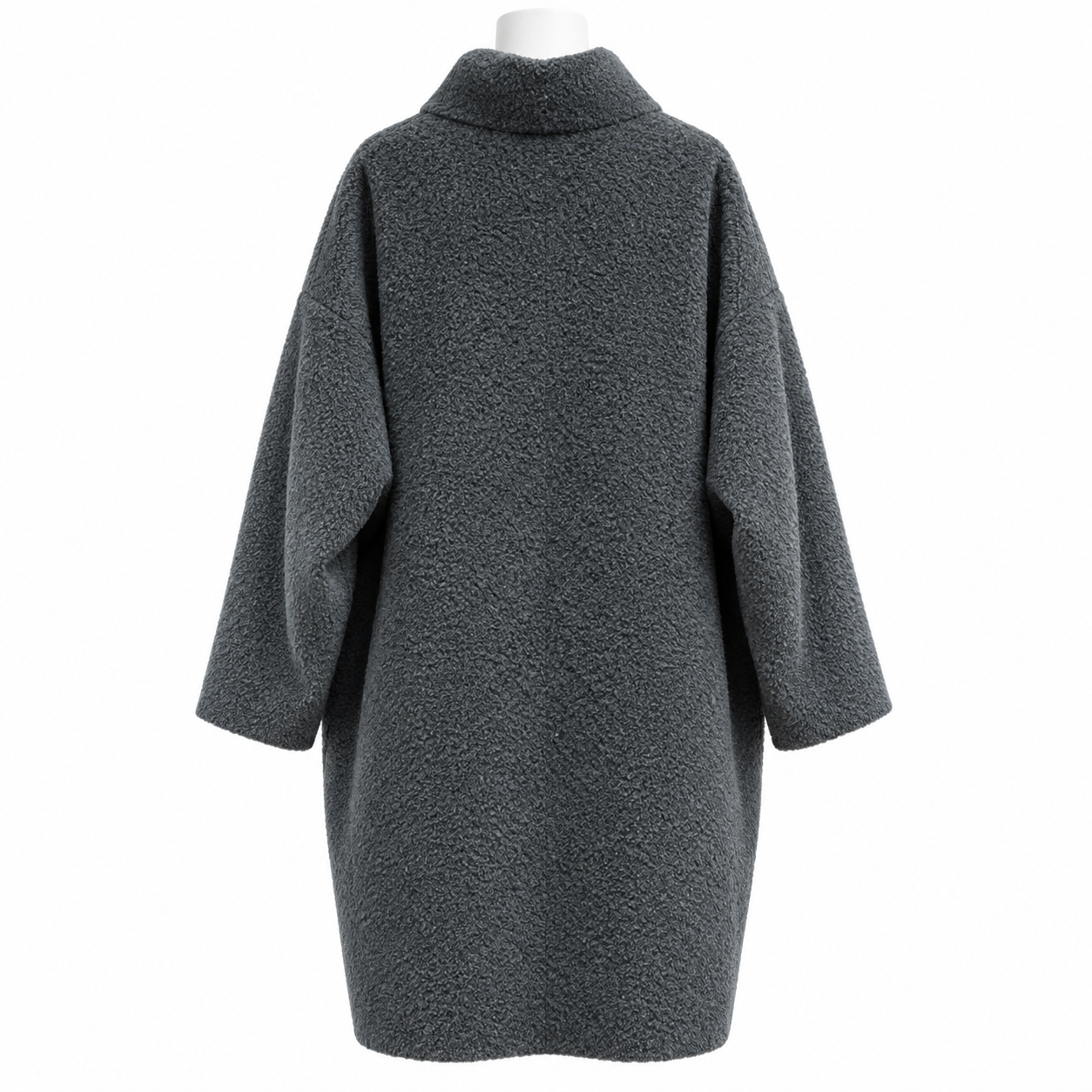 Eileen Fisher Alpaco Wool Grey Coat Size XL