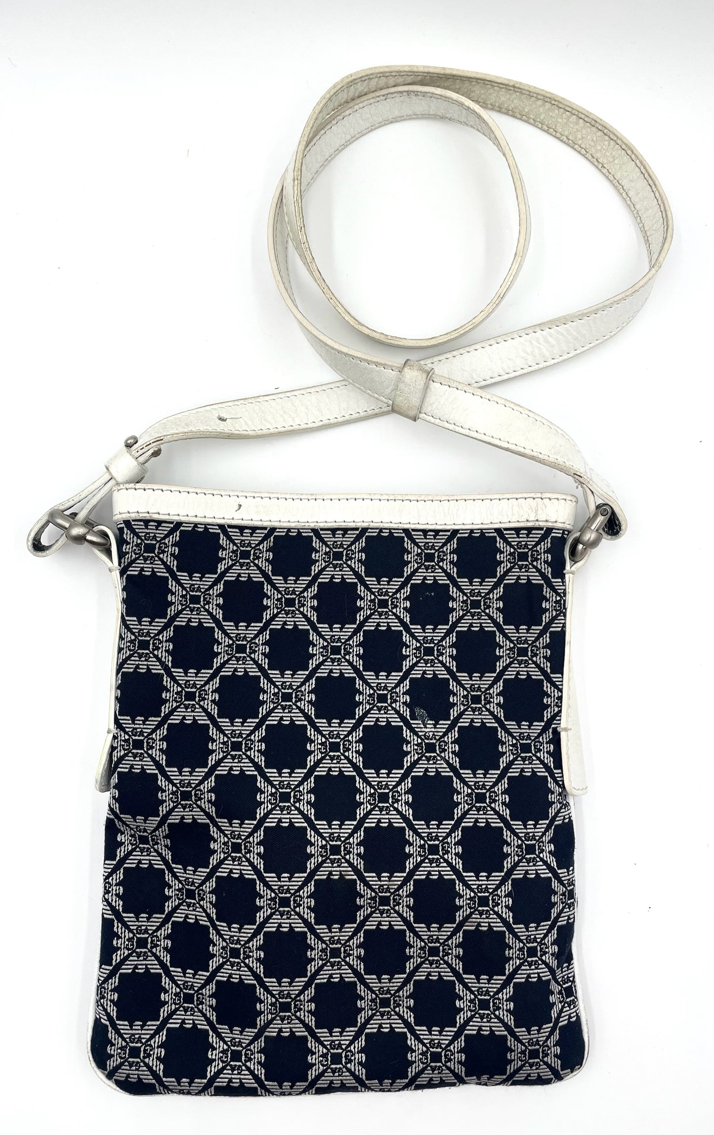 Emporio Armani Navy Print Crossbody Bag