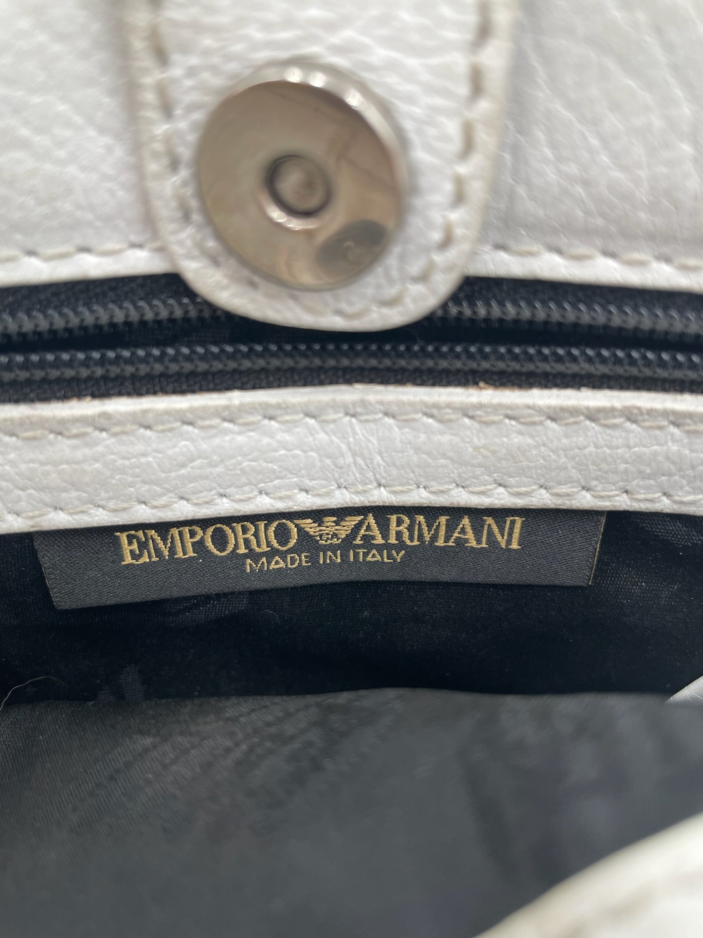 Emporio Armani Navy Print Crossbody Bag