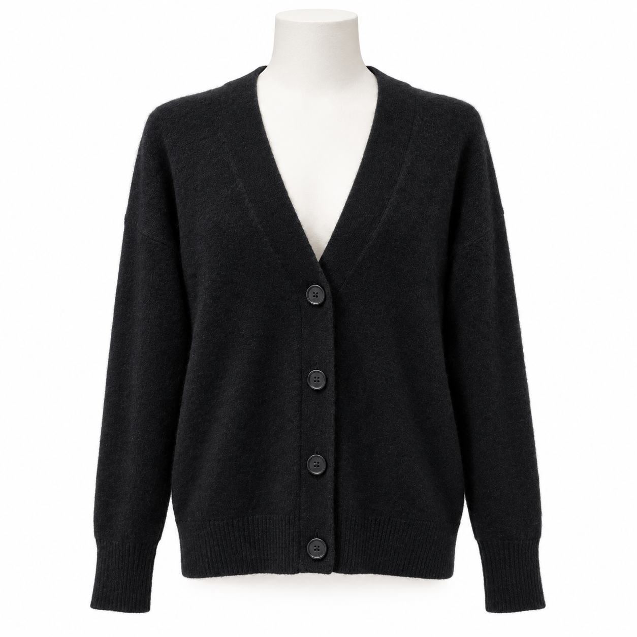Equipment Black Cashmere Cardigan Sweater Size S
