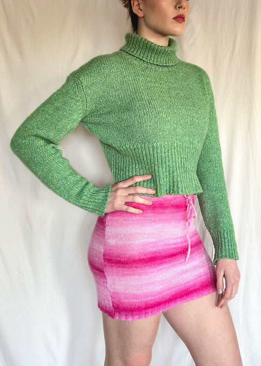 Paloma Wool Green Sophia Turtleneck Sweater Size S