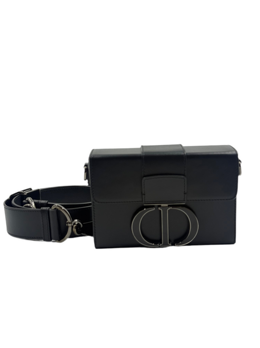 Christian Dior Black Montaigne 30 Black Bag