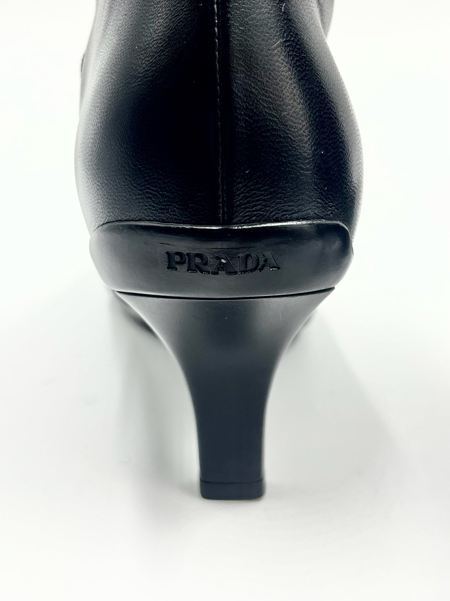 Prada Black Ankle Boots Size 39.5