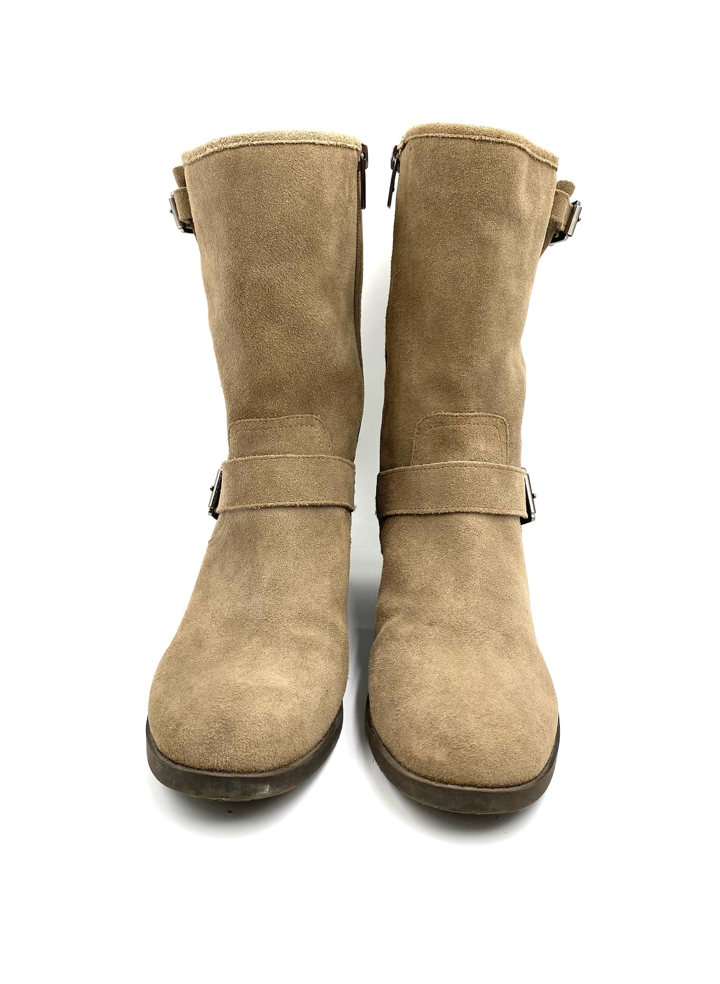 Vince Camuto Taupe Motorcycle Boots Size 9