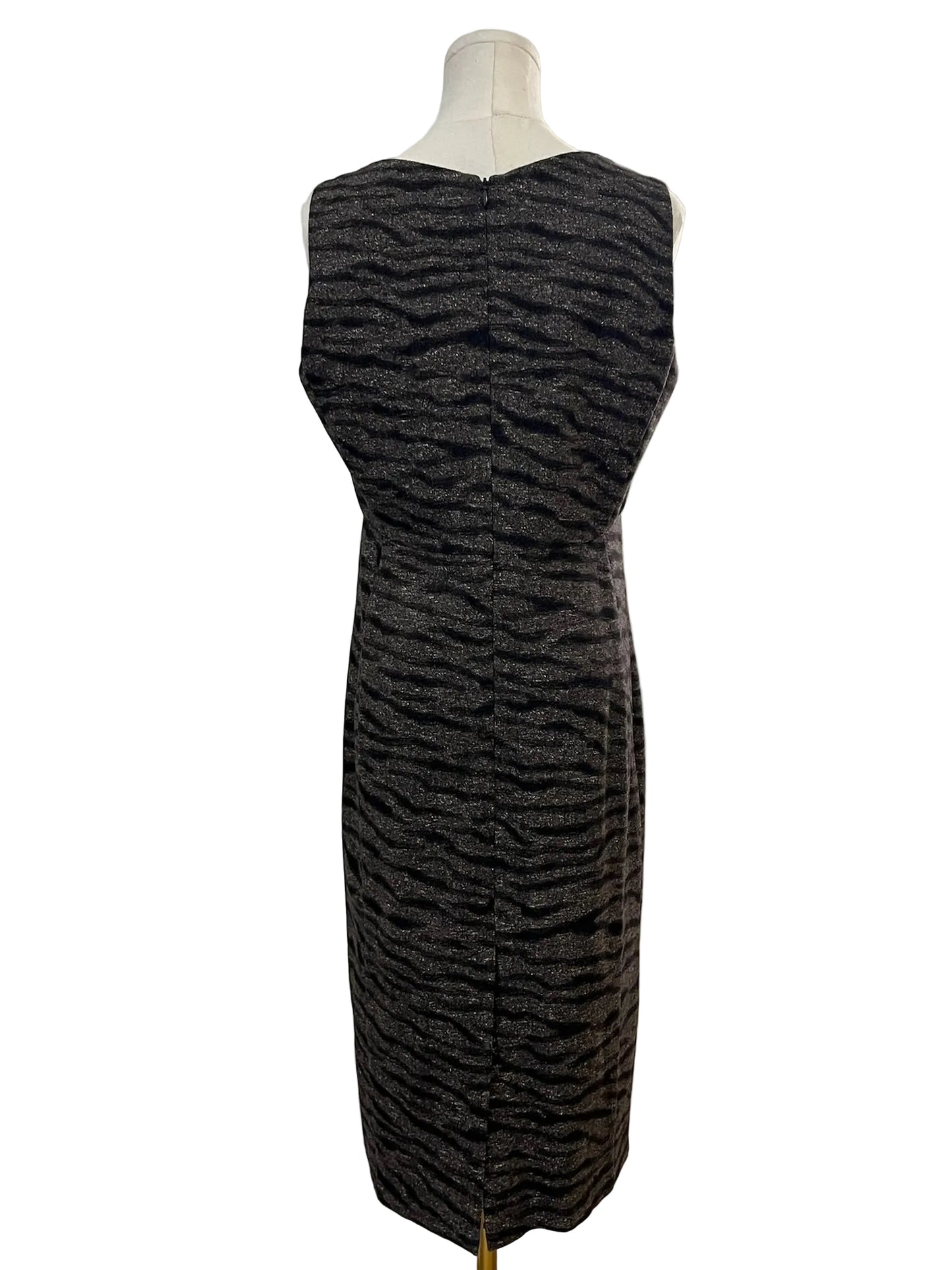 Armani Collezioni Animal Print Shift Midi Dress Size 10