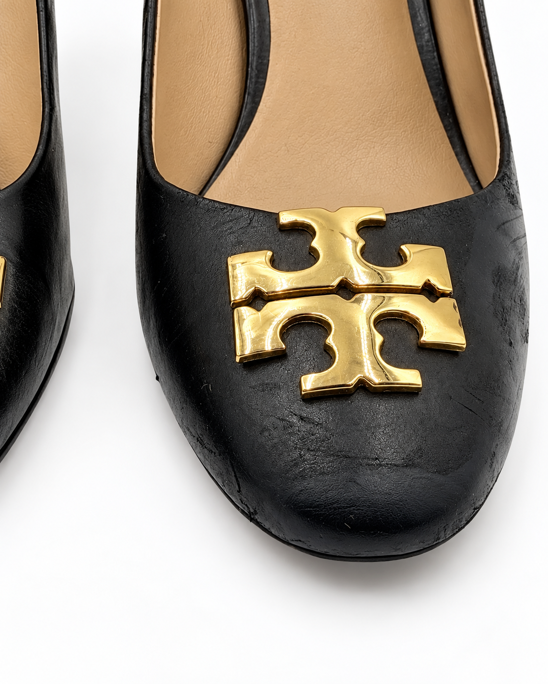 Tory Burch Black Janey Round Toe Pump Size 9M