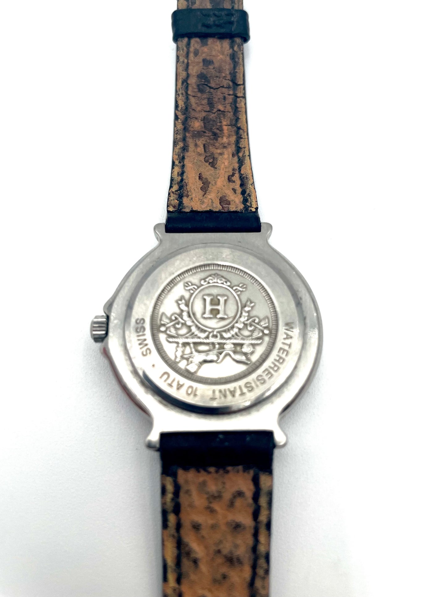Vintage Hermes Captain Nemo Quartz Black Watch