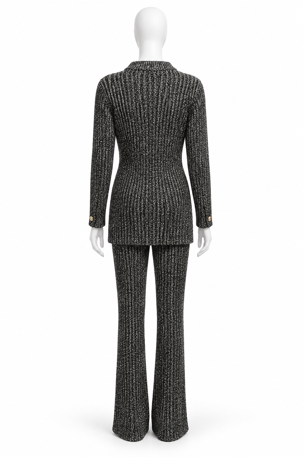 Brand New St.John Black & White Knit Set Size L