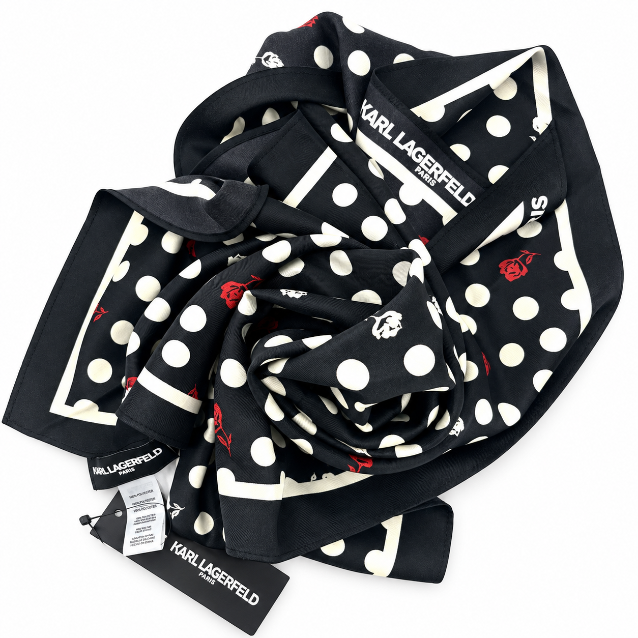 Brand New Karl Lagerfeld Ilona Dot Scarf