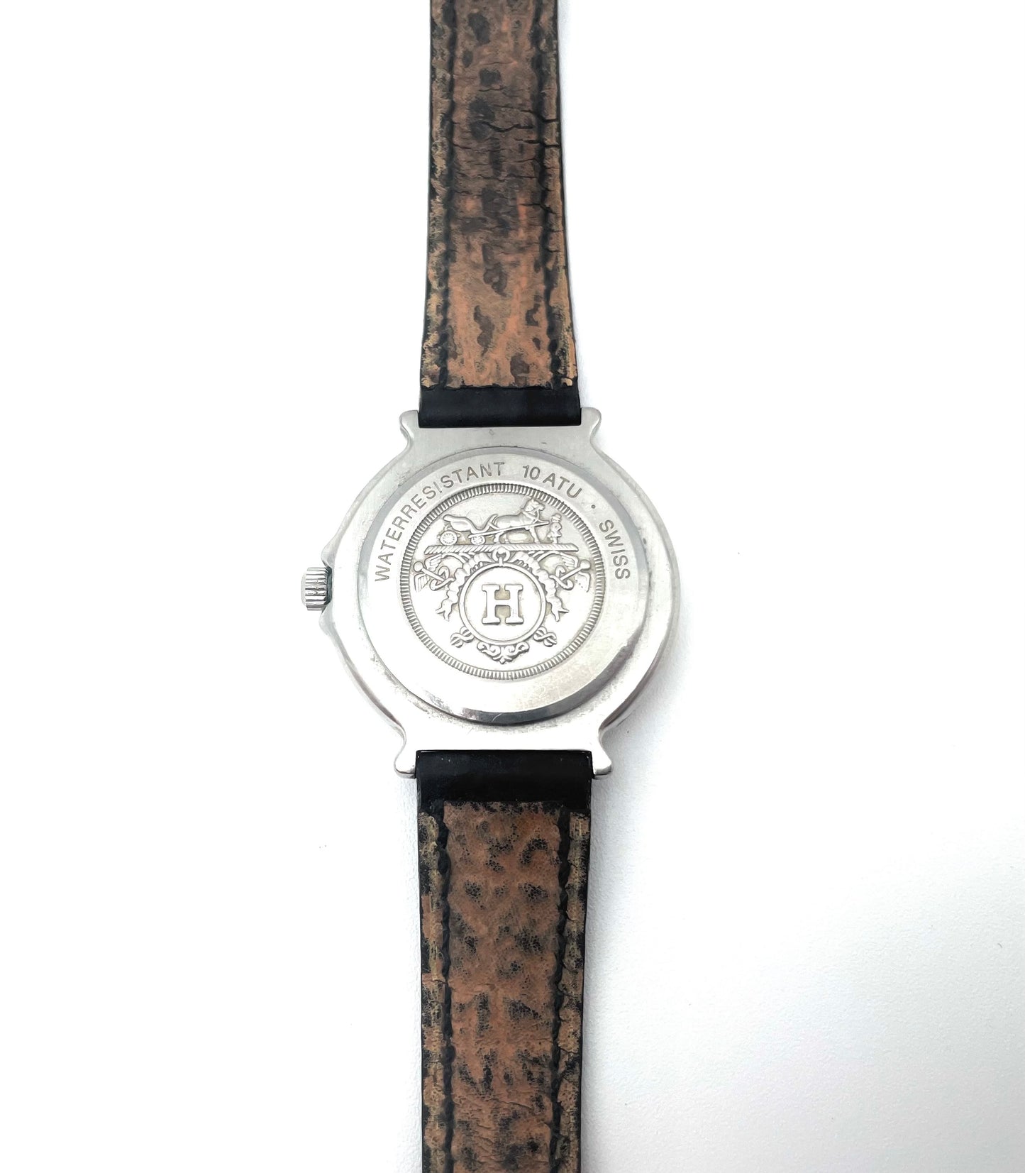 Vintage Hermes Captain Nemo Quartz Black Watch