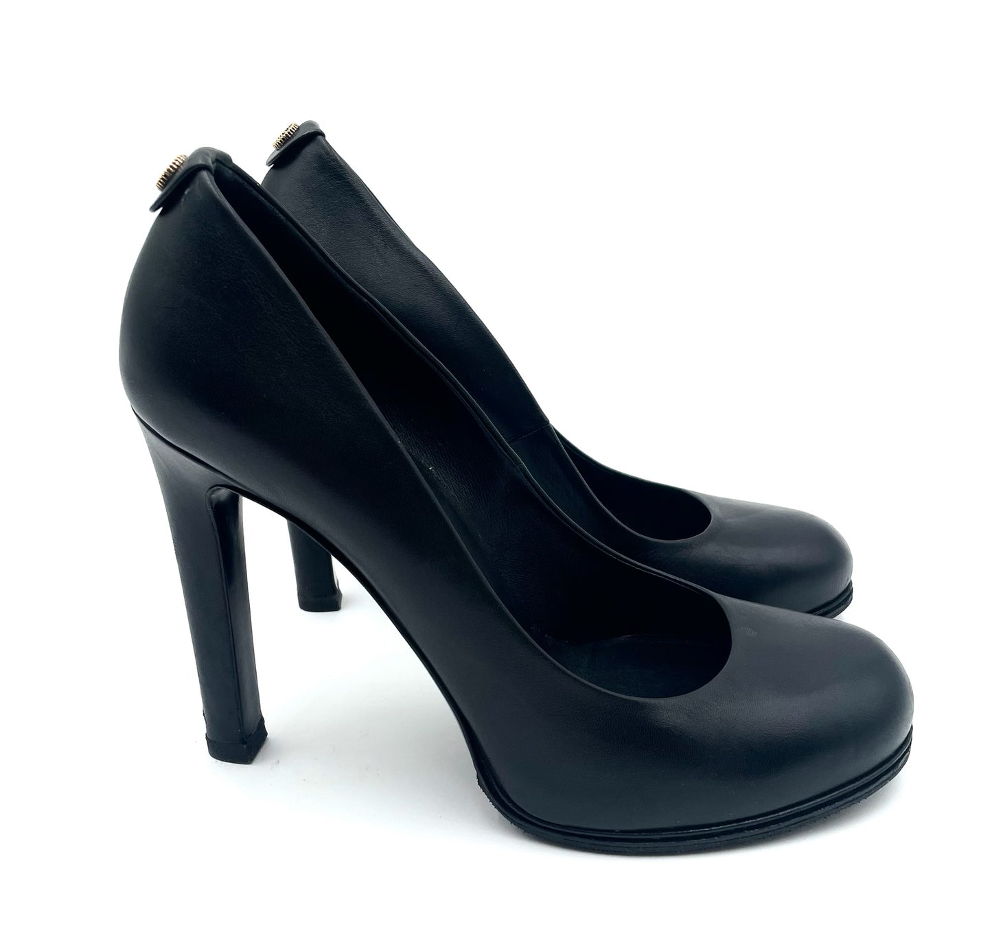 Gucci Black Round Toe Pumps Size 38
