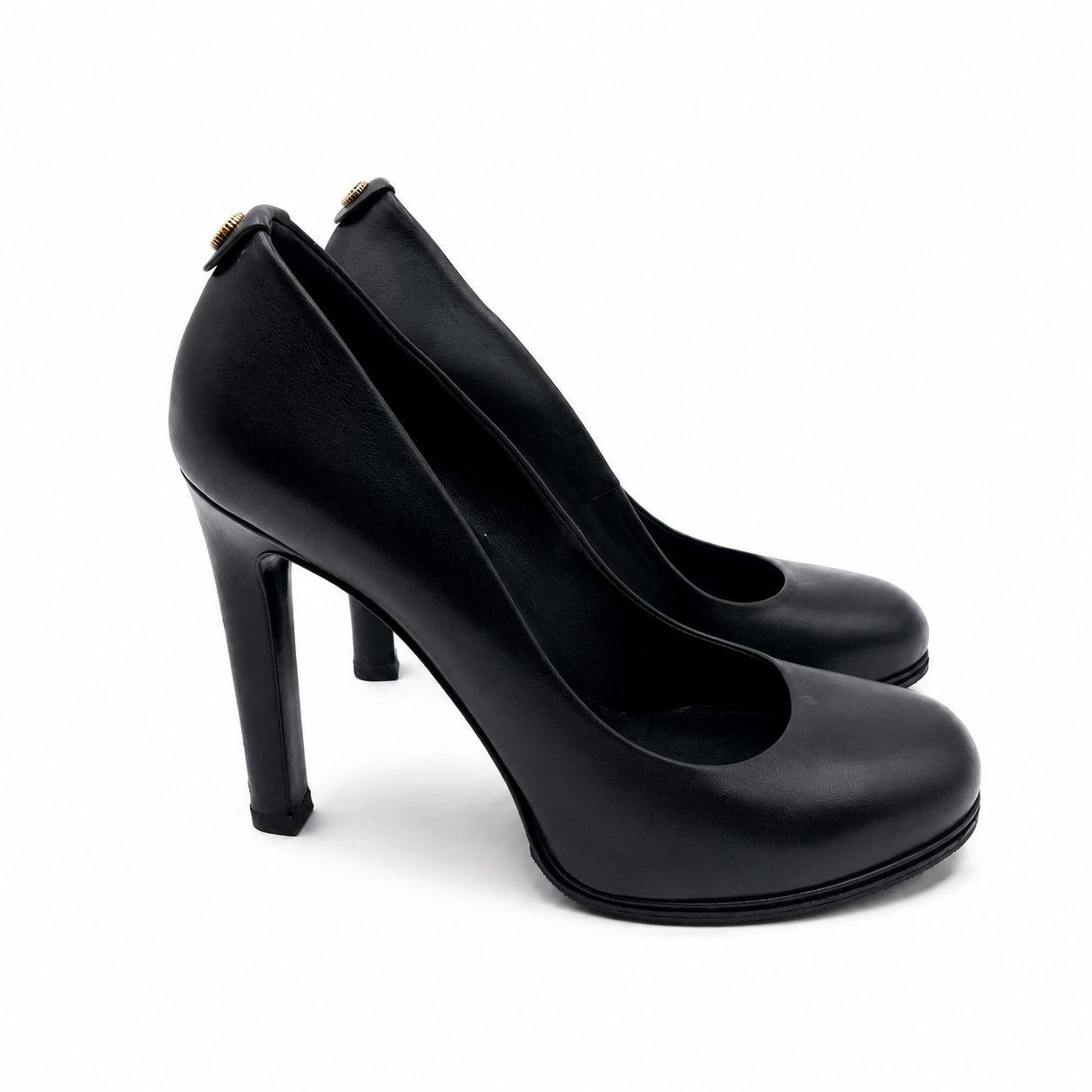 Gucci Black Round Toe Pumps Size 38