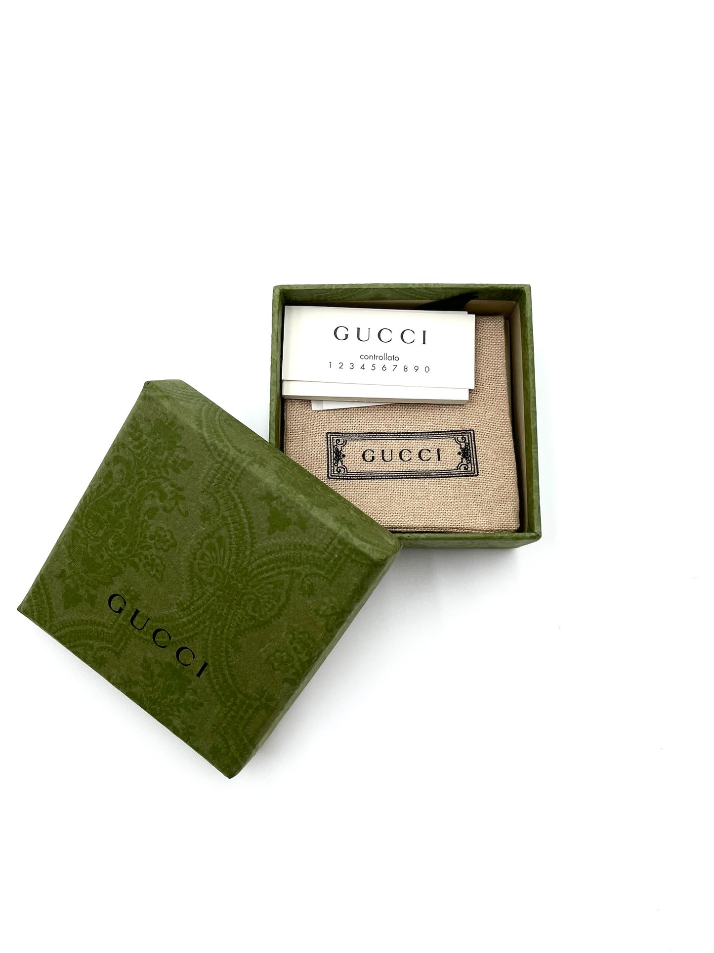 Gucci GG Interlocking Sterling Silver Stud Earrings