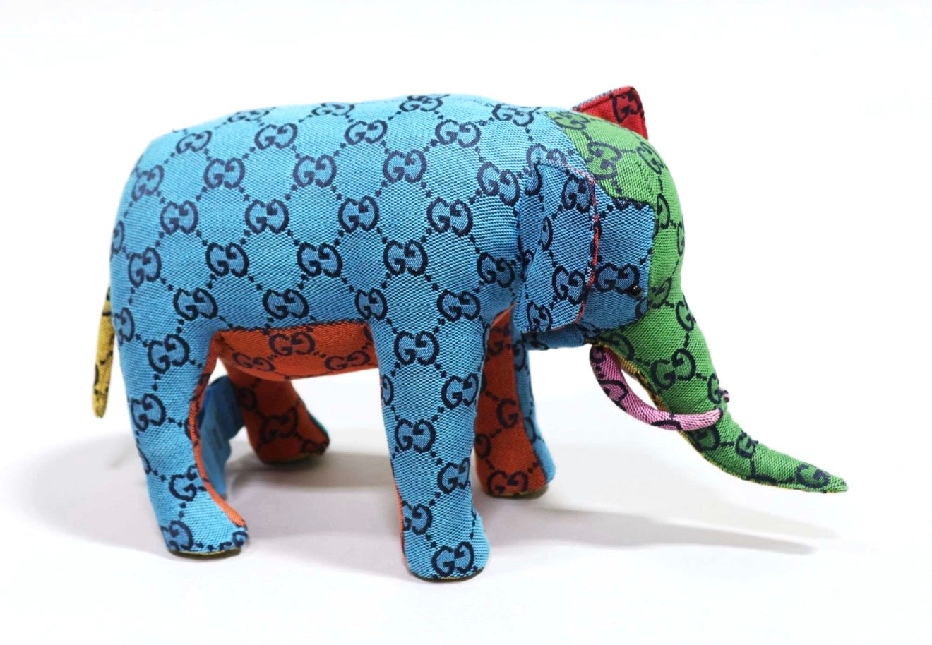 Gucci Multicolor Plush Elephant