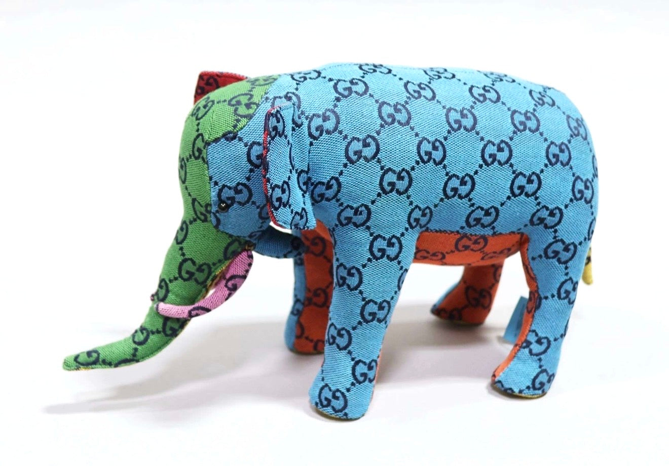 Gucci Multicolor Plush Elephant