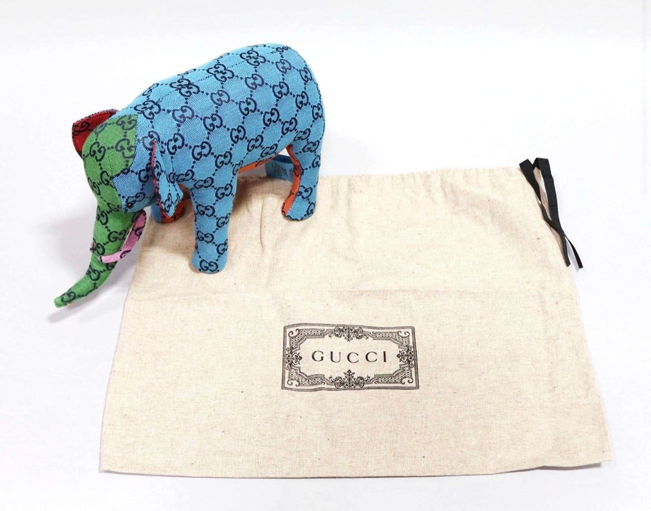 Gucci Multicolor Plush Elephant