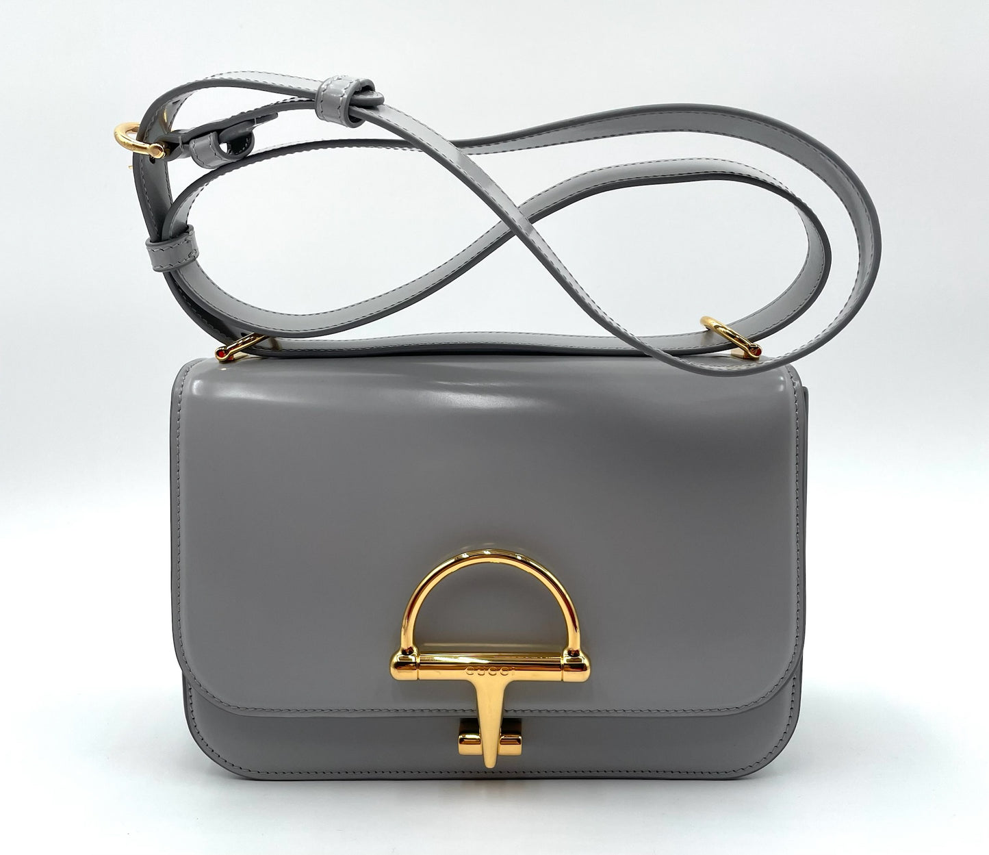 Gucci Siena Small Blue Grey Shoulder Bag