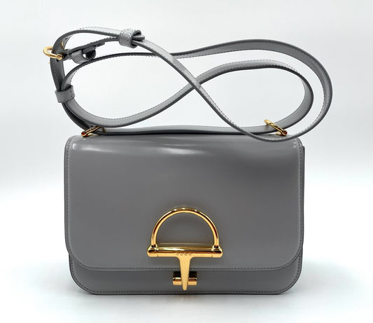 Gucci Siena Small Blue Grey Shoulder Bag