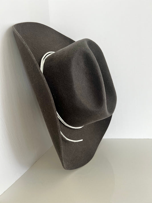 Hurricane “The Harvey” Grey Felt Cowboy Hat Size M