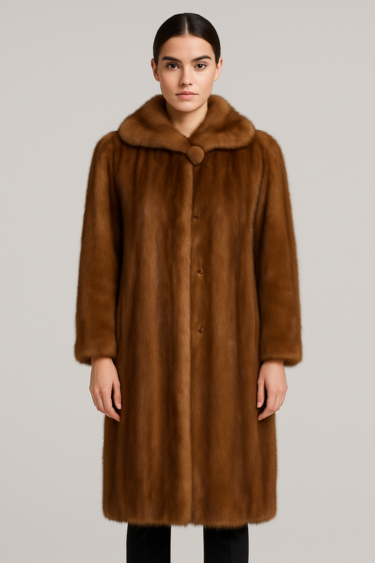 Vintage Hudson Bay Mink Fur Coat Fits like S/M