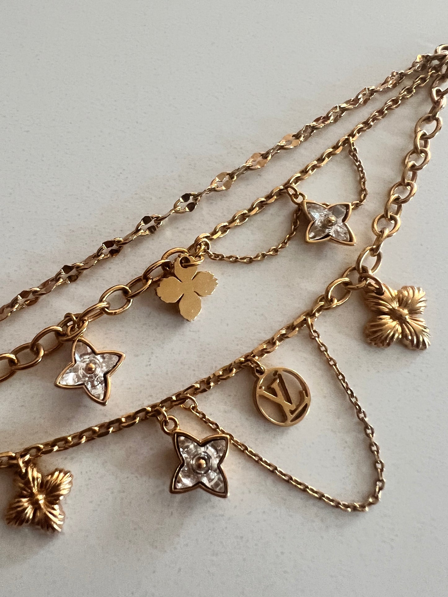 Louis Vuitton Blooming Supply Gold Charm Bracelet