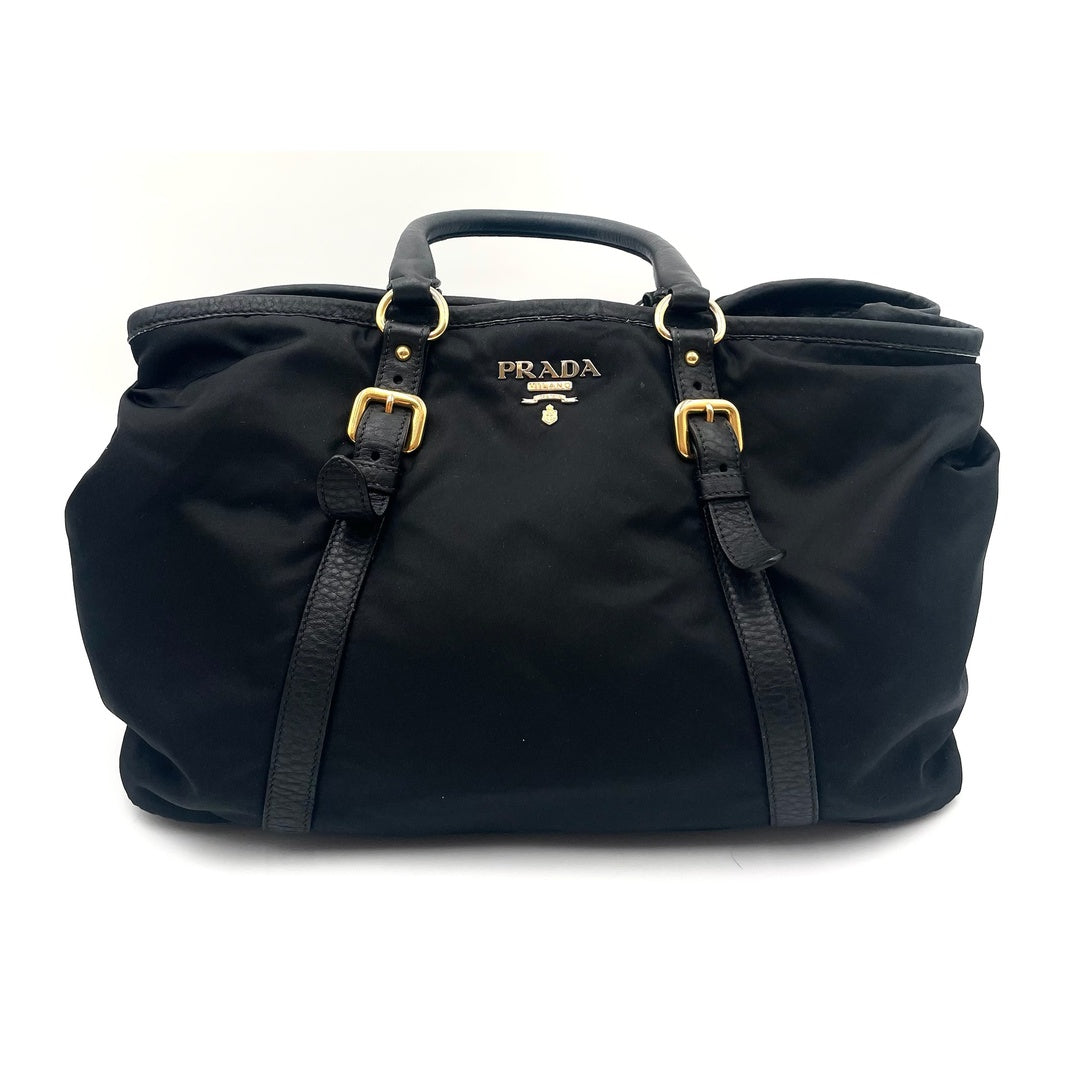 Prada Tessuto Nylon Black 2 Way Bag