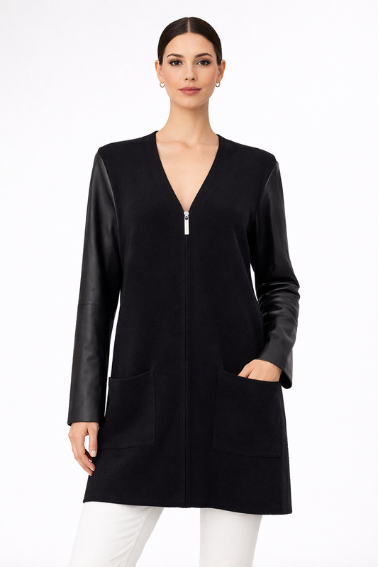 Michael Kors Black Sweater Jacket Size L