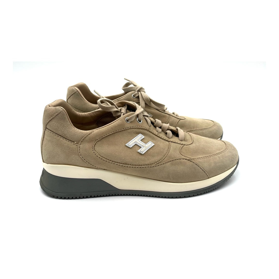 Hogan Interactive Biege & Brown Sneakers Size 37.5