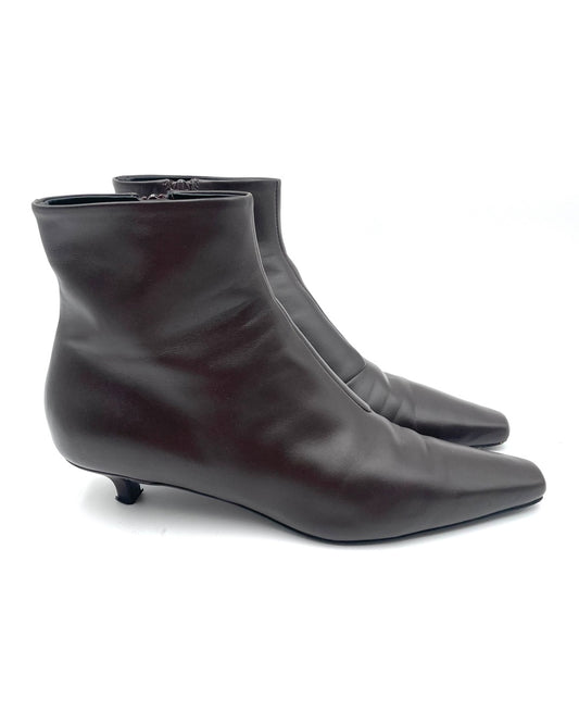 Totem Brown Leather Ankle Boots Size 41