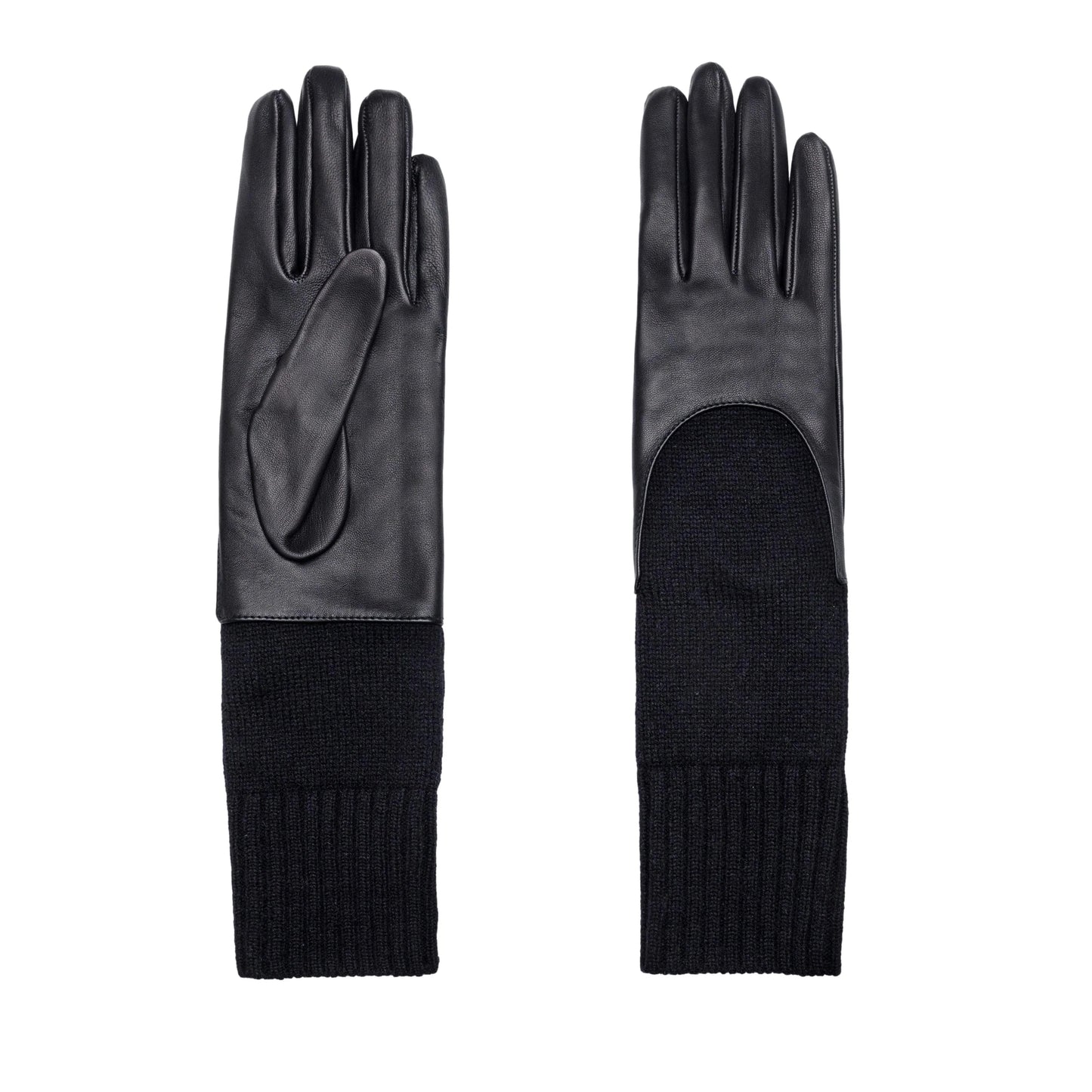 Gala Nappa Leather & Cashmere Gloves Size 7.5