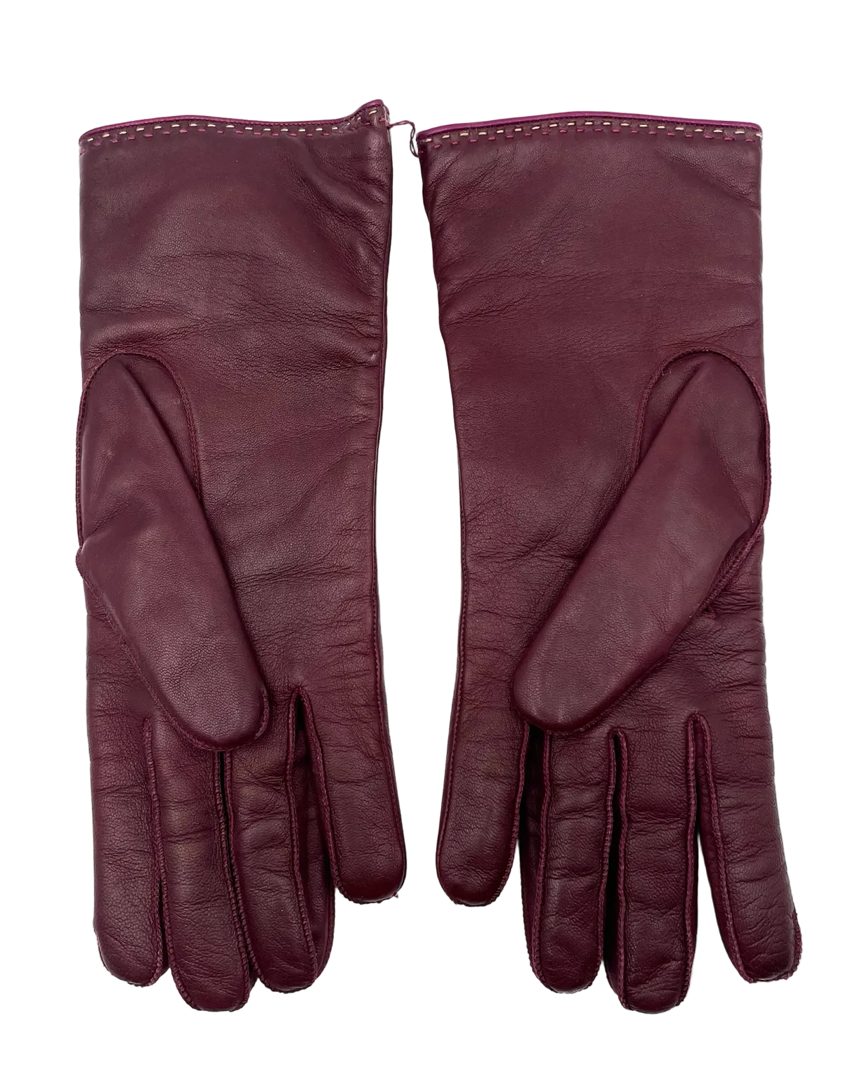 Brand New Coach Burgundy Leather Gloves Size 8