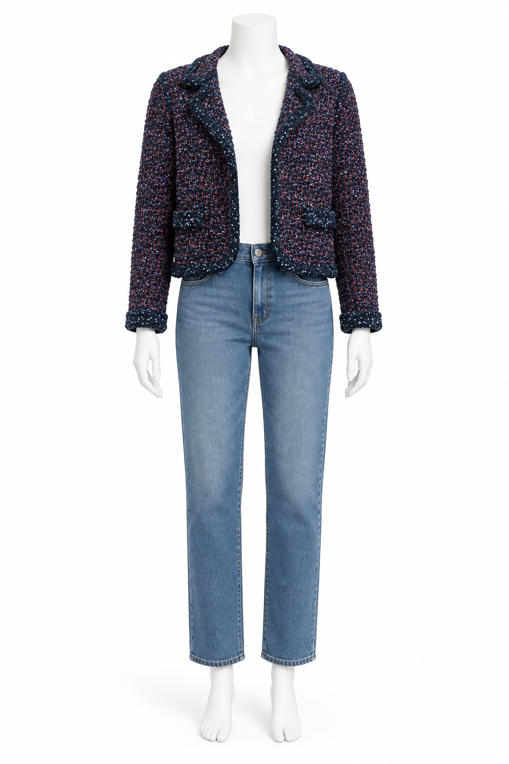 Brand New Missoni Multicolor Tweed Blazer Jacket Size US 8