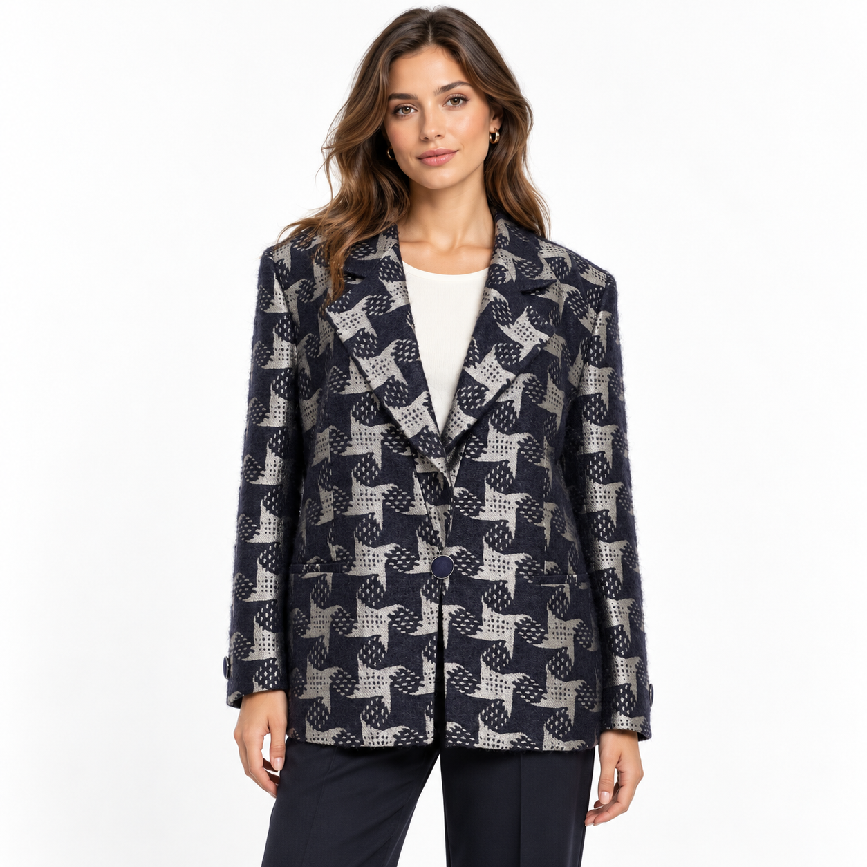 Vintage Giorgio Armani Patterned Blazer Size 52 US XXL