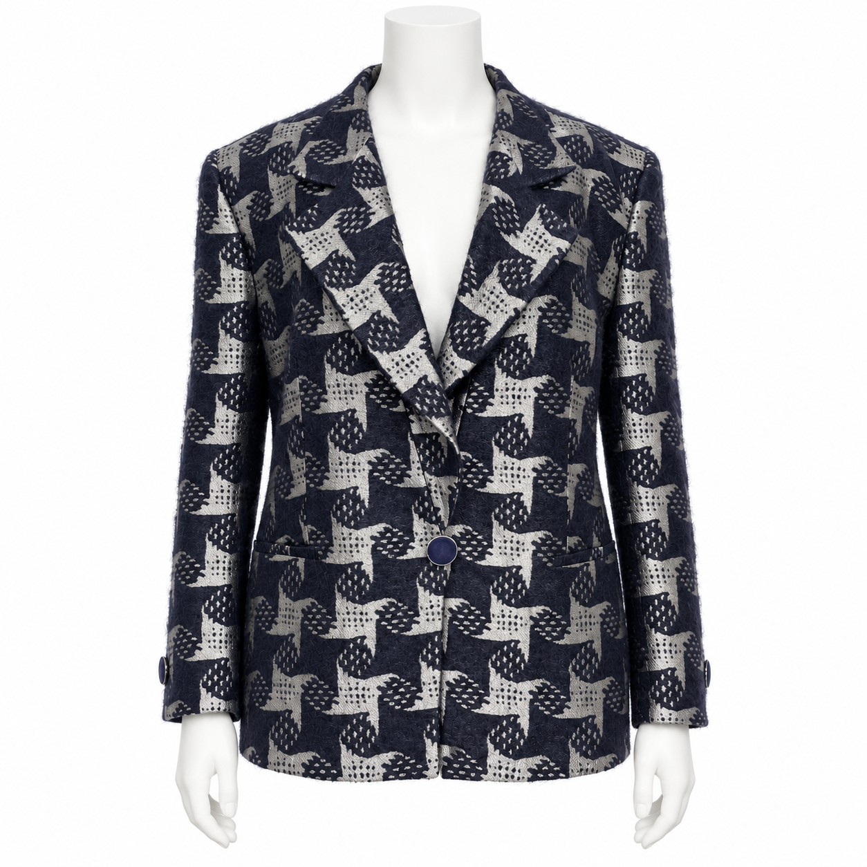 Vintage Giorgio Armani Patterned Blazer Size 52 US XXL