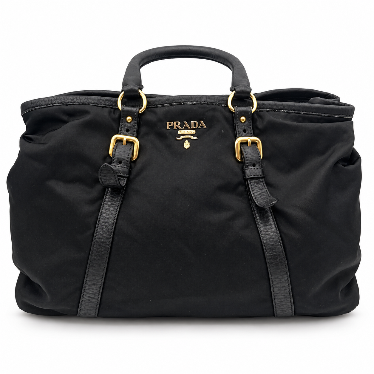 Prada Tessuto Nylon Black 2 Way Bag