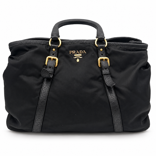 Prada Tessuto Nylon Black 2 Way Bag