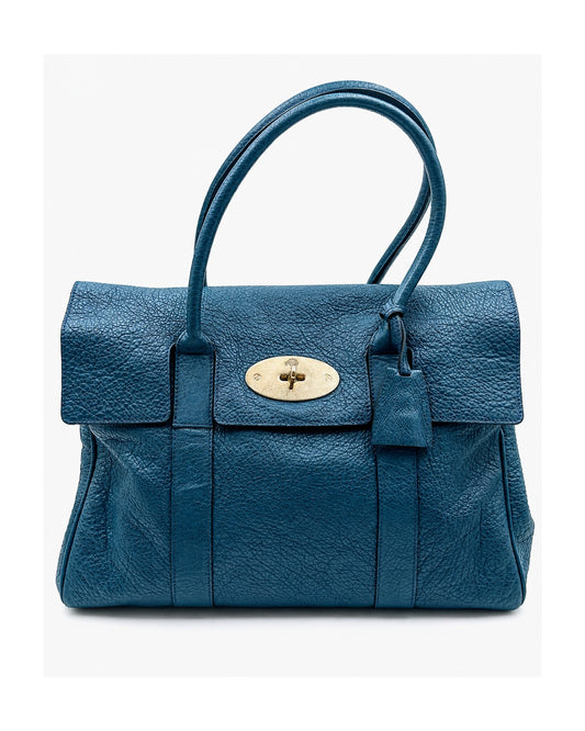Mulberry Teal Bayswater Leather Shoulder Bag