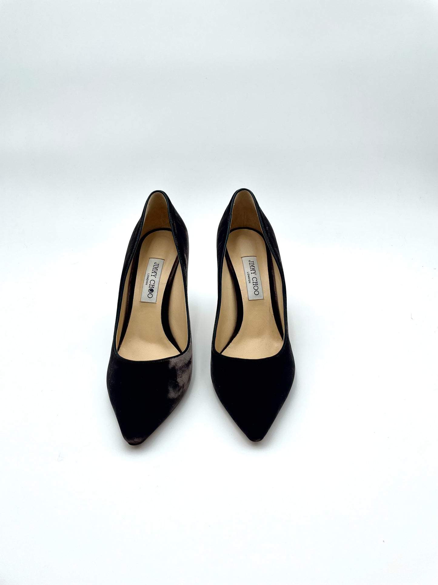 Jimmy Choo Chocolate Brown Velvet Pumps Size 42